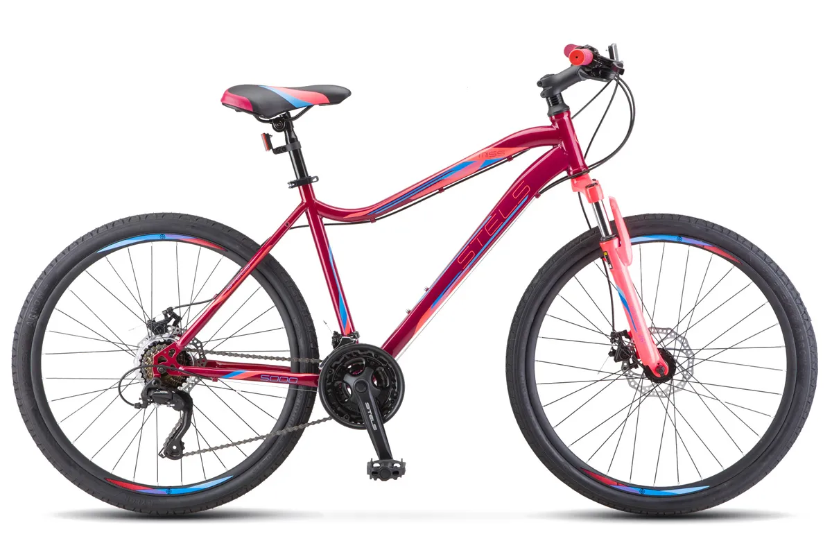 Велосипед STELS Miss-5000 D 26"  16" Вишнево /Розовый V020