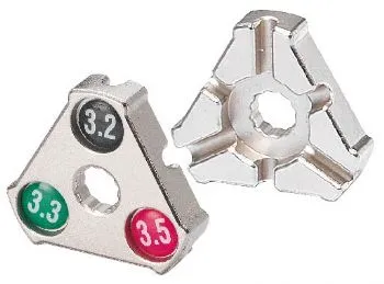 Захват д/спиц 0.127''/0.130''/0.136'' трeугольный серебо YC-1A BIKEHAND