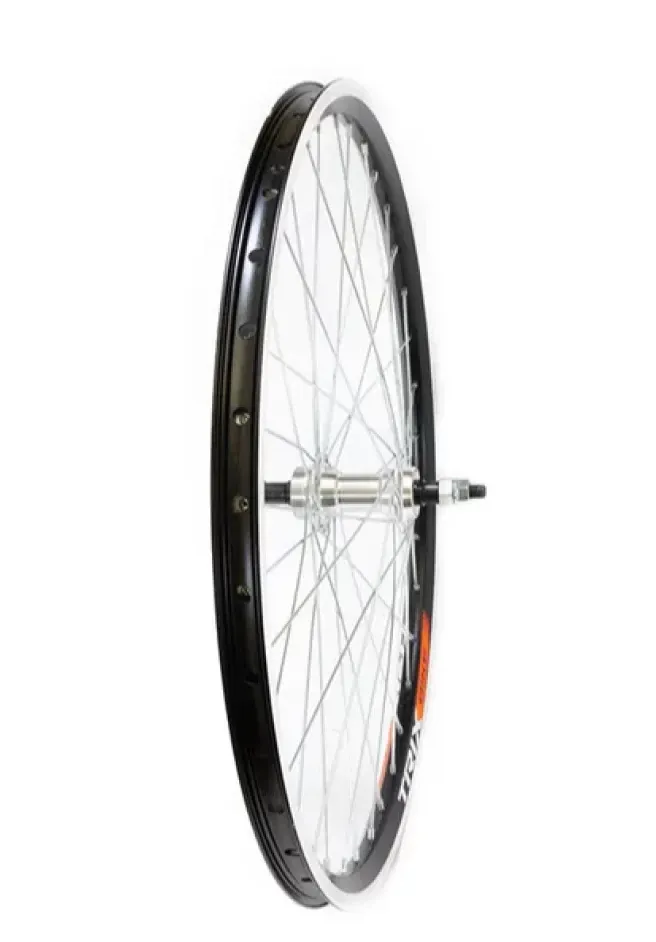Обод 26" TRIX задний алюм. двойной, 36Н, фрезеров. Втулка стальная, V-br, под трещотку, гайки, черн