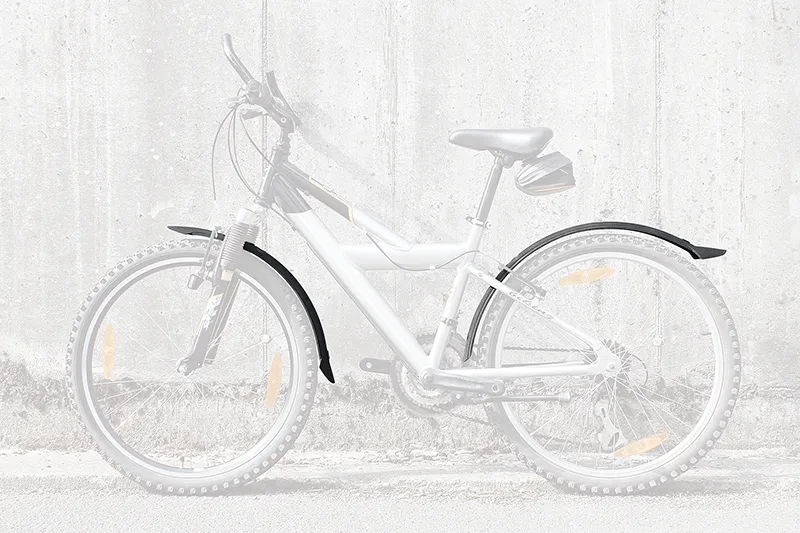 Крылья пластик Velo55 Junior set 24" черные